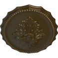 thumbnail image 3 of Ekena Millwork 16 7/8"W x 11 3/4"H x 1 1/2"P Oxford Ceiling Medallion, Hand-Painted Brass, 3 of 5
