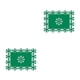 thumbnail image 1 of Bewildely Manteles individuales para , fiesta, vacaciones, boda, cena, tapete de comedor con aislamiento térmico, bandeja para platos Verde/35*25cm 2Conjunto, 1 of 6
