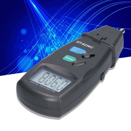 Domqga Contact Tachometer,Digital Contact Tachometer Handheld Motor ...