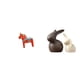 thumbnail image 1 of Adorno Coleccionable De Caballo De Dala Sueco, Figura De Caballo De Dalecarlian, Escultura Animal Y Conjunto De Estatua De Cerámica, Conejito De Porcelana, Decoraciones De Pascua Para, 1 of 8