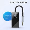 thumbnail image 4 of Transmisor Bluetooth 5.2 de Baja Latencia, Conector Auxiliar de 3,5 mm y Receptor Bluetooth - Adaptador de Audio Inalámbrico, 4 of 5