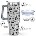 thumbnail image 3 of Gift for Dog Lovers Cute Dog Tumbler for Women - 40oz Dog Tumblers with Handle Straw and Lid Tumbler Cup Travel Coffee Mug, 3 of 7