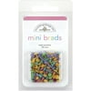 Doodlebug Mini Brads .125" 100/Pkg-Bright