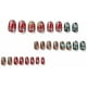thumbnail image 4 of Christmas Nails Short,Xmas Fake Nails,Red Green Theme Nail,Cute Christmas False Nails for Women With Press Gel Adhesive,Elegant Art Decorations,Xmas N, 4 of 5