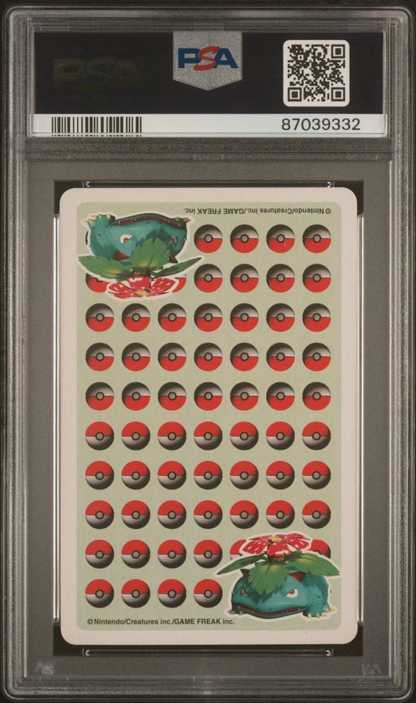 Pokemon Stadium Green Version Playing Cards Metapod Greek PSA 7