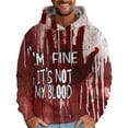 thumbnail image 3 of Sudadera con capucha sangrienta con letras que salvan vidas impresas en 3D para hombre, divertida sudadera de Halloween, sudadera con capucha para hombre, sudadera con capucha de terror informal, 3 of 5