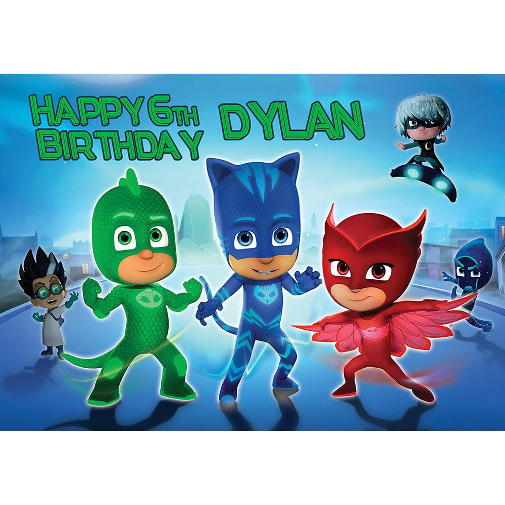 PJ Masks Disney Junior Birthday Cake Personalized Cake