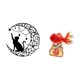 thumbnail image 5 of Escultura De Metal Mística De Gato Negro Y Koi Para Pared, Inspirada En El Feng Shui, Para Decorar La Entrada De La Oficina Y Regalar A Los Amantes De Los Gatos., 5 of 8