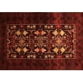 thumbnail image 1 of Ahgly Company Indoor Rectangle Oriental Orange Industrial Area Rugs, 7' x 10', 1 of 4