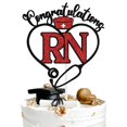 thumbnail image 1 of Cake Topper Aeryourtar felicita a la enfermera enfermera graduada, 1 of 7