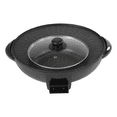 thumbnail image 6 of 5.28qt Round Black Grilling Electric Hot Pot Frying Electric Hot Pot 110v, 6 of 22