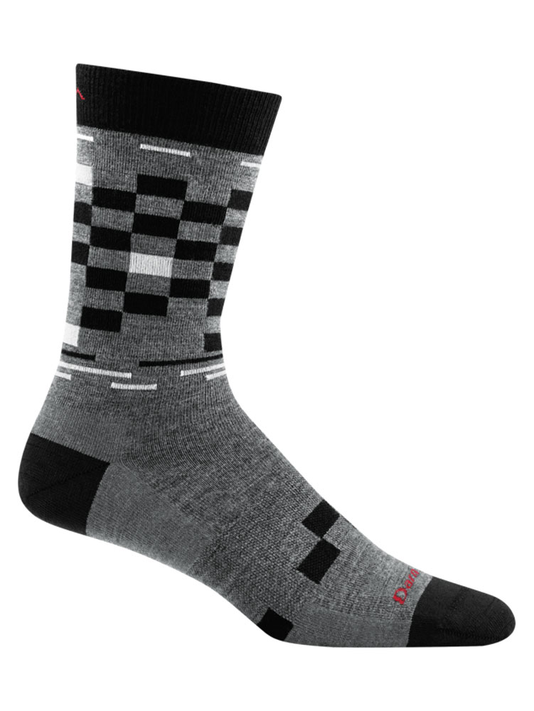 Darn Tough Darn Tough Men's Derby Crew Light Socks, Gray, Large