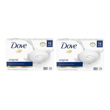 Dove Moisturizing Beauty Bar Soap Original 3.75 oz, 16 Bars 2PK