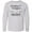 AC-Heather Grey, variant on Inktastic Grandma and Grandpas Favorite Heart Grandchild Long Sleeve Youth T-Shirt