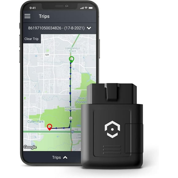 Amcrest GPS Tracker for Vehicles - No Contracts - Real Time Tracking, Geofencing, 1-Year OBD Data, Easy Plug & Play