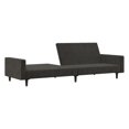 thumbnail image 2 of vidaXL 2-Seater Sofa Bed Dark Grey Velvet, 2 of 5