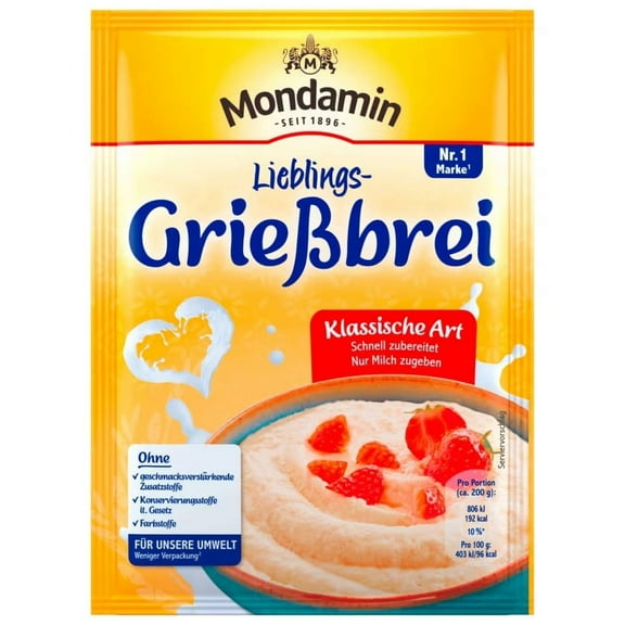 Mondamin GRIESSBREI Classic Semolina porridge 107g