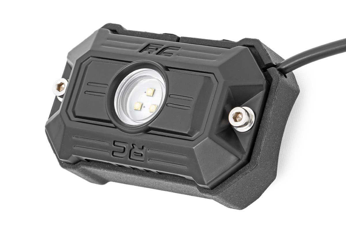 Rough Country Deluxe LED Rock Light Pods w/Mounting Kit | 4 Pods - 70980