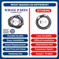 thumbnail image 6 of Whole Parts Range Oven Top Burner Electrode Kit (Including Electrode Ignitor and 5 Wires) Part# 814883 - Replacement and Compatible with Some Wolf Ranges or Ovens, 6 of 7