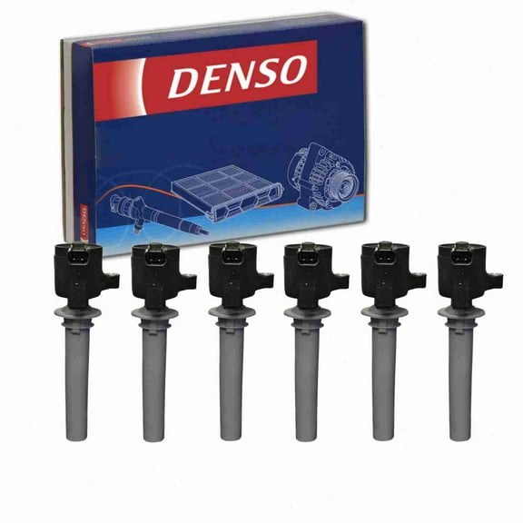 6 pc DENSO Direct Ignition Coils compatible with Mazda Tribute 3.0L V6 2001-2009