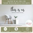thumbnail image 3 of Family Quotes Wall Decor This Is Us Our Home Kitchen Art Decals Stickers 36x17-Inch Black, 3 of 6