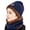 Blue, variant on Baumaty 2Pcs Kids Winter Knitted Hats+Scarf Set Warm Fleece Lining Cap for 5-14 Year Old Boys Girls (Black)