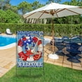 thumbnail image 5 of Welcome Summer Nautical Crab Decorative Small Garden Flag, Coastal Beach Anchor Lifebuoy Home Outside House Yard Decoration, Starfish Sea Ocean Farmhouse Outdoor Decor Double Sided 12 x 18, 5 of 6