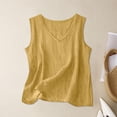 thumbnail image 4 of Wlynlyn Crop Tank Tops for Women V Neck Loose Fitted Sleeveless Shirts Summer Blouse Boho Beach Vacation Camisole Tees, 4 of 5