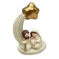 thumbnail image 4 of Figura de Natividad, Estatua del Nacimiento de Jesús, Escultura de Sagrada , Adorno de pesebre para estantería, Recuerdo Festivo, Casa de, 4 of 9