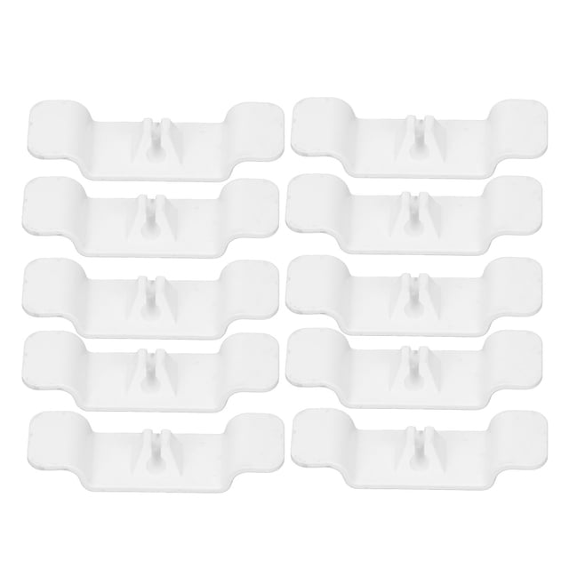 10Pcs Cord Organizer Durable Rubber Easy Installation Wide Application Cord Holder for Kitchen Machine Appliance White