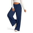 thumbnail image 5 of Domuza Baggy Sweatpants for Girls Trendy Oversized Wide Leg Loose Sweat Pants Elastic High Waist Drawstring Athletic Joggers Navy XL, 5 of 7