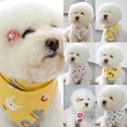 thumbnail image 2 of Super Soft Pet Saliva Bib Waterproof, Cartoon Print Cotton Polyester - Decorative Neckerchief for Dogs Cats, 2 of 8