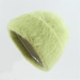 thumbnail image 1 of Unisex Wool Cap Smooth Board Solid Warm Brimless Plush Cap, 1 of 4