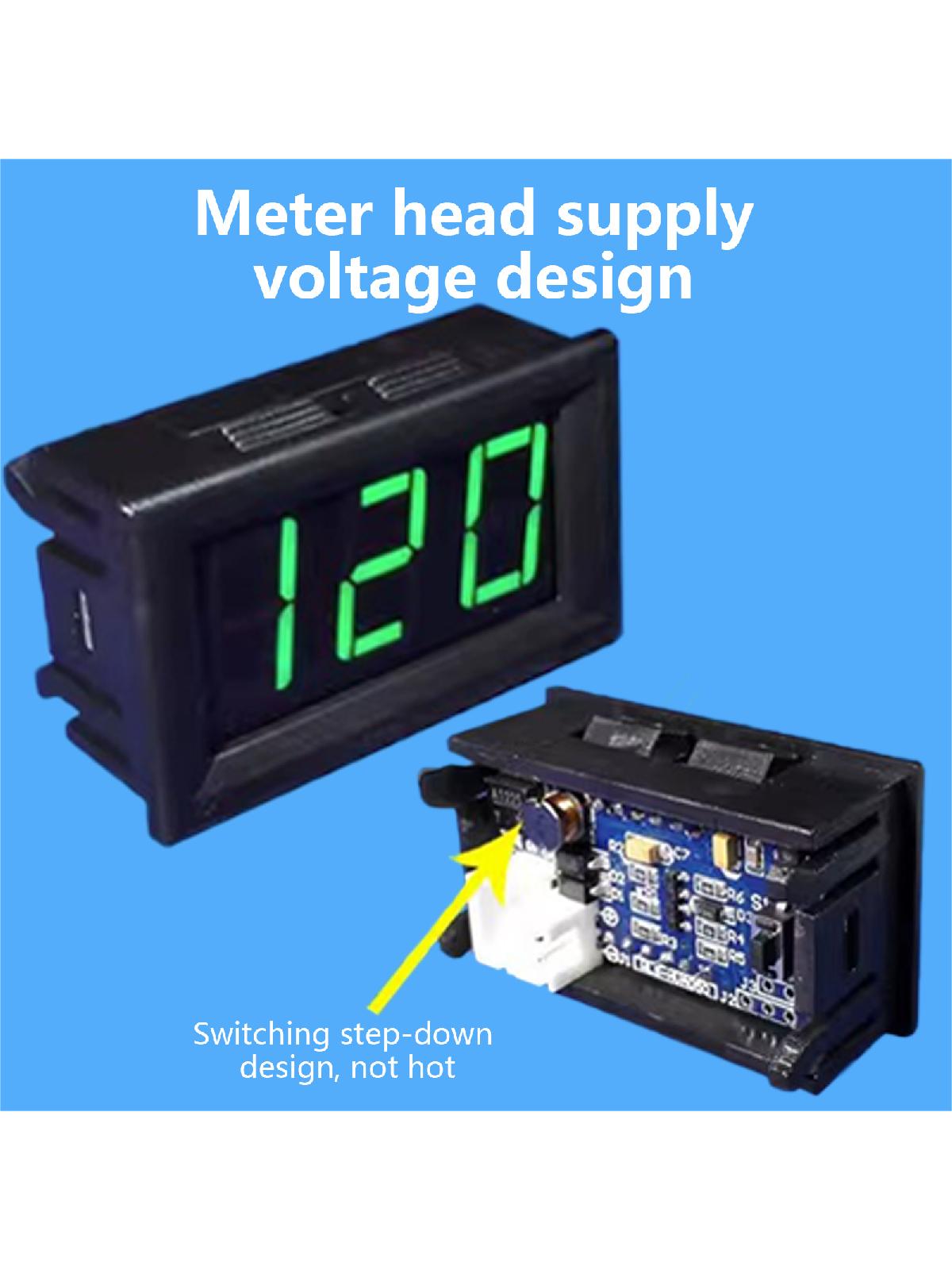 Digital Voltmeter Ammeter DC120V 50-400A Amp Voltage Current Meter Tester 3 Bits Colorful LED Display Panel