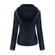 thumbnail image 5 of Chaquetas de Cuero Para Mujer, Abrigos, Abrigos Cálidos de Manga Larga, Parkas Finas de Invierno, Abrigo Sin Capucha de Imitación Odeerbi ODB173104, 5 of 9