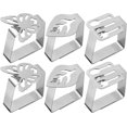 thumbnail image 1 of Hfatmos Clips Para Mantel De Acero Inoxidable Resistente Al Viento, Soporte Para Mantel, Clip Para Mantel Para Picnic Al Aire Libre, Restaurante, Cocina, Fiesta, 6 Unidades, 1 of 5