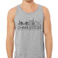 thumbnail image 2 of Skyline Charleston South Carolina Tank Top Unisex Large Grey, 2 of 5