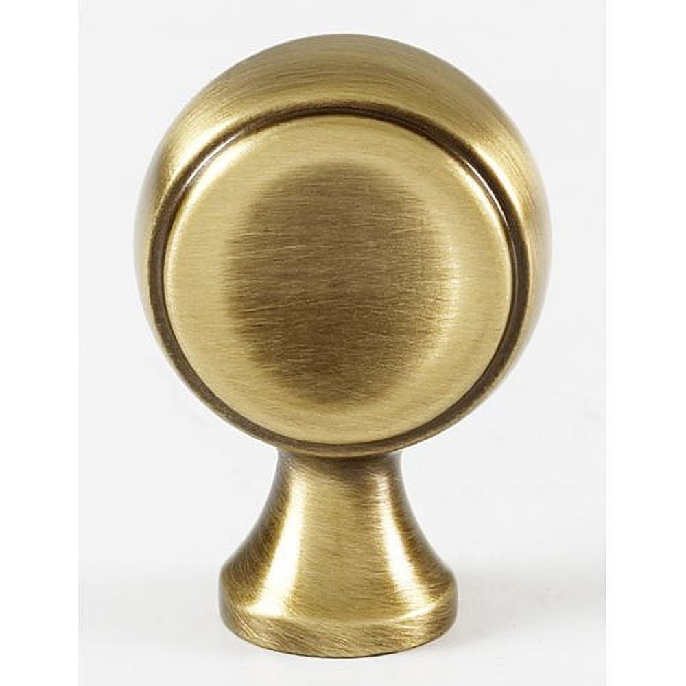 Alno A980-BARC Royale 7/8" Solid Brass Elegant Side Disc Cabinet Knob / Drawer Knob -