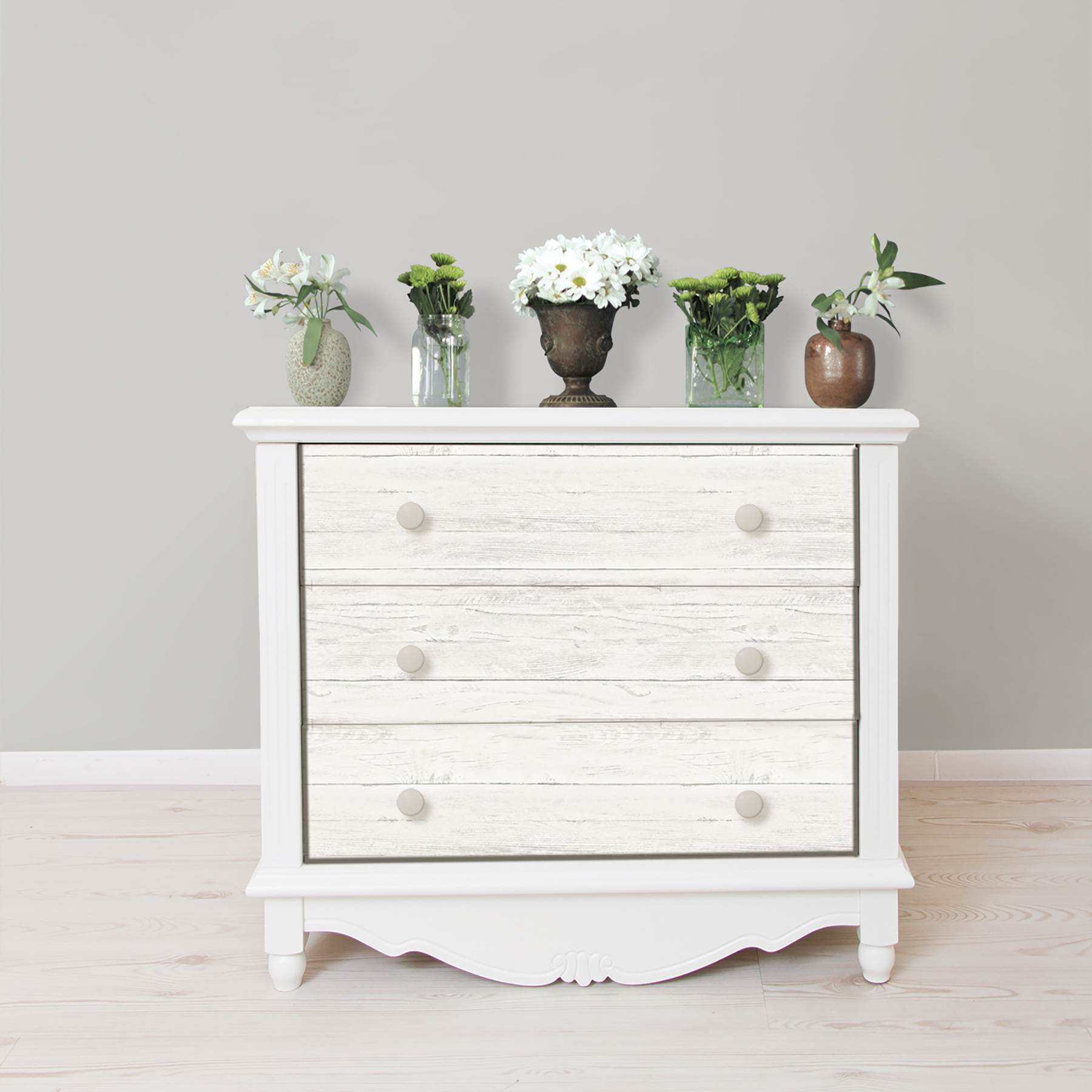 NuWallpaper Shiplap Vinyl Peel And Stick Wallpaper Sample 0.56 sq. ft.