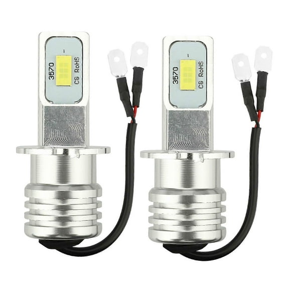 2X H3 Super Bright -LED Headlight Kit 100W 10000LM Fog DRL Bulbs 6000K White