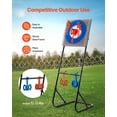 thumbnail image 2 of VEVOR Axe Throwing Game Plastic Bristle Target with 8 Throwing Axes Set Steel Frame, 2 of 9