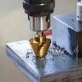 thumbnail image 4 of Juego de brocas escalonadas IRONANT, ranuradas en espiral, HSS Titanium, 5 unidades, 4 of 6