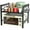 Black-2 Tier, variant on stusgo Extendable Microwave Shelf, Adjustable Toaster Oven Rack Kitchen Counter Top Organizer Stand, 2-Tier with 6 Hooks,110 lbs Weight Capacity, Black