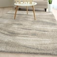 thumbnail image 3 of Orian Super Shag Sycamore 5'3" X 7'6" Ivory Abstract Plush Area Rug, 3 of 8