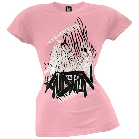 The Audition Women's Juniors Pink Tigers Short Sleeve T Shirt