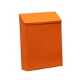 thumbnail image 3 of Buzón de pared con porta periódicos, moderno buzón con llave para colgar en la pared. Naranja, 3 of 9