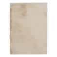 thumbnail image 1 of Bowery Hill Modern Faux Rabbit Polyester 8'x10' Area Rug in Tan, 1 of 6