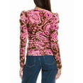 thumbnail image 2 of CeCe womens  Printed Velvet Top, xs, Pink, 2 of 3