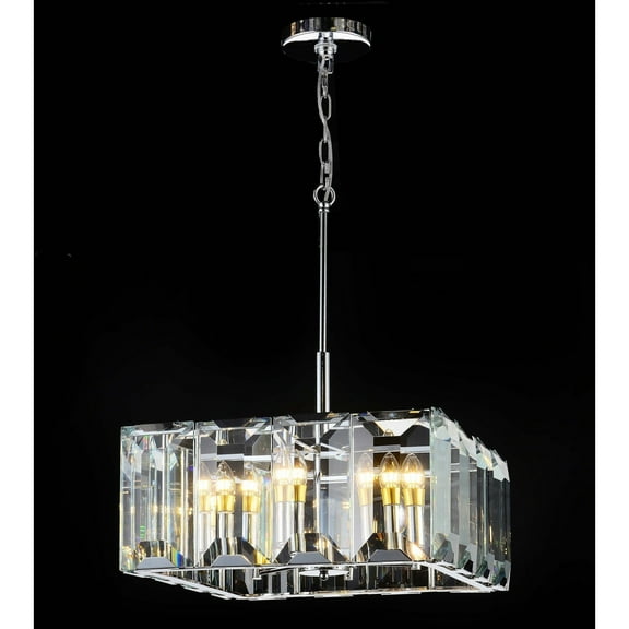 Tundra Square Crystal 24" Chandelier