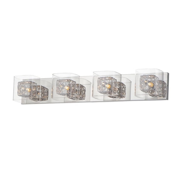 ET2 Lighting - Four Light Bath Vanity - Gem-4 Light Bath Vanity in Modern